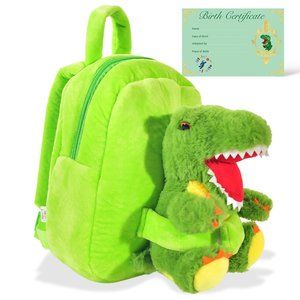 Pet Plush Stuffed Animal Backpack - Dinosaur